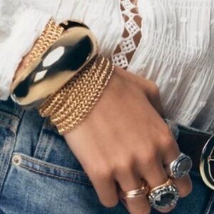 METAL MESH WIDE BRACELET NWT